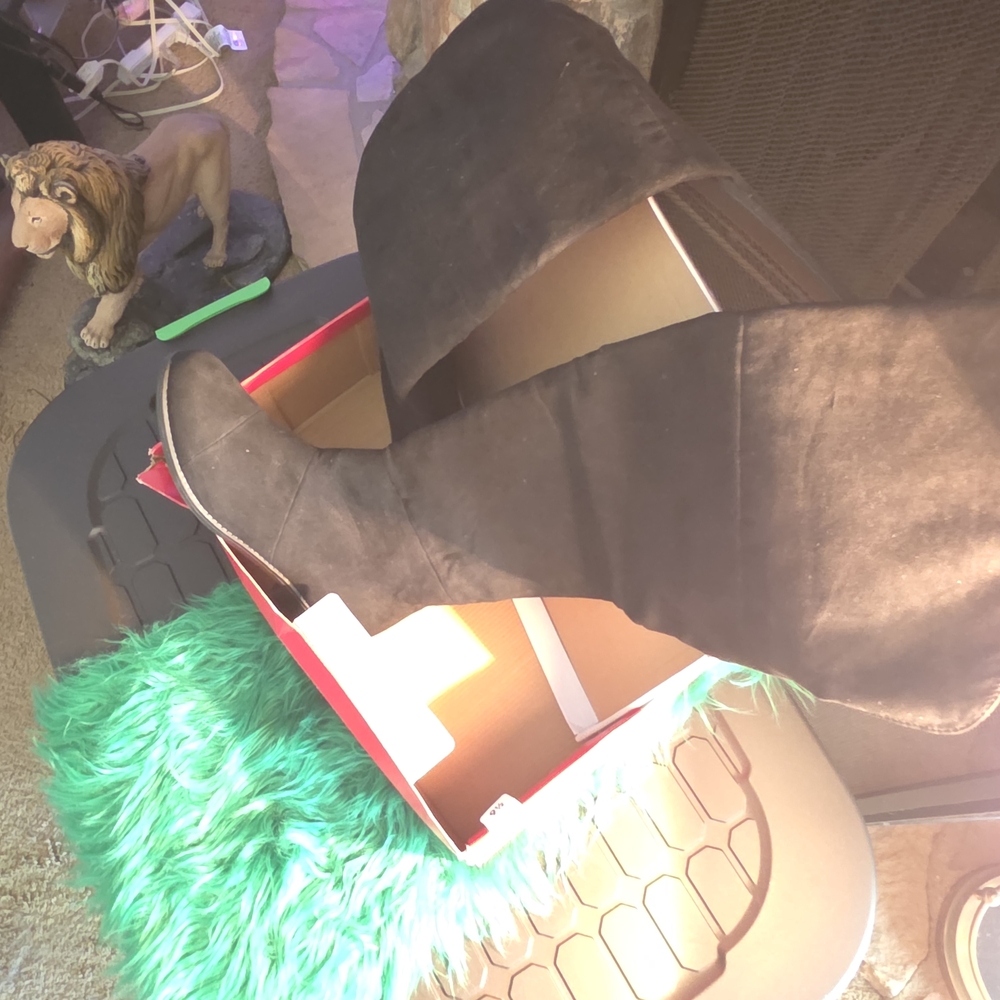 American Eagle By Payless Black Over the Knee Boots Stylish Comfort